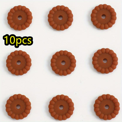 10pcs/set 12/15mm Round Silicone Beads