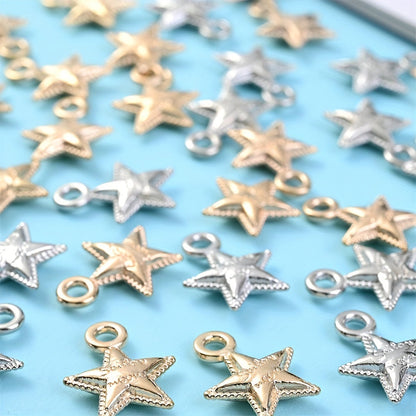 20PCS 12×15mm Antique Star CCB Pendant Beads