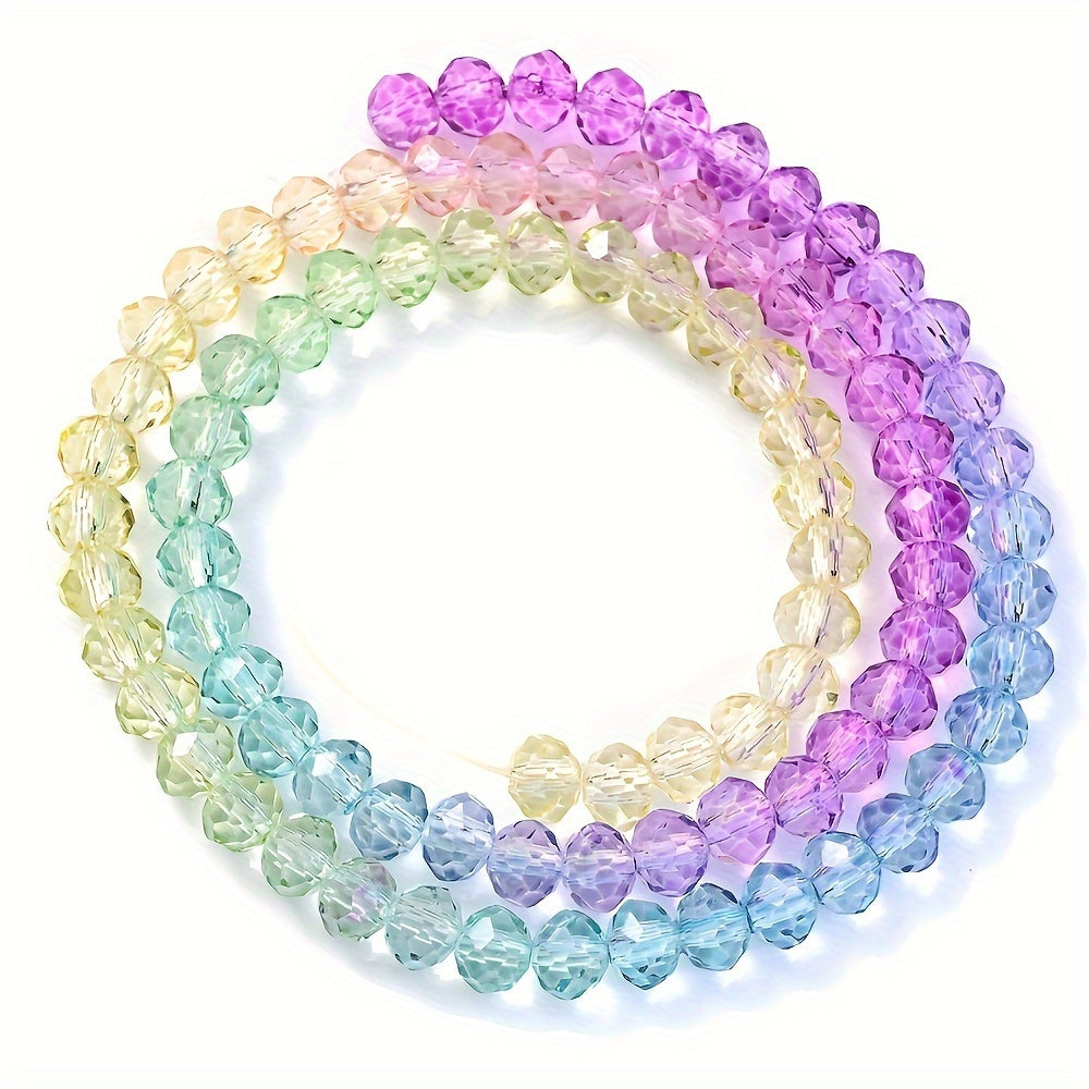 1 Strand Faceted Artificial Crystal Glass Beads
