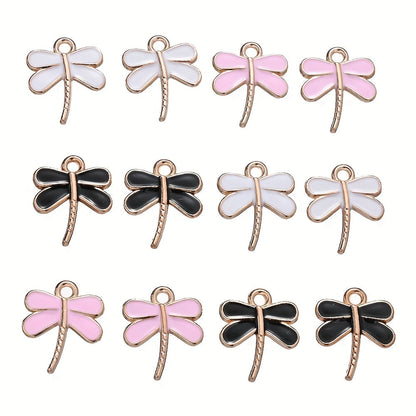 Dragonfly Oil Drop Pendant Charms