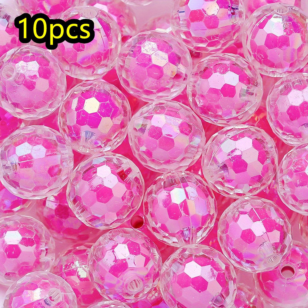 10pcs 16mm Y2K Disco Ball Acrylic Beads