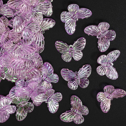 AB Butterfly Charm Beads