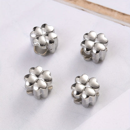 50-Piece 10 mm Heart & Flower CCB Beads