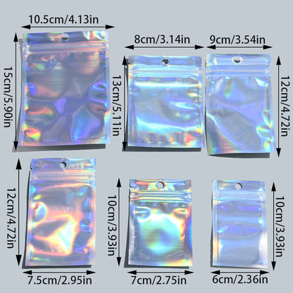 Holographic Resealable Packaging Bags