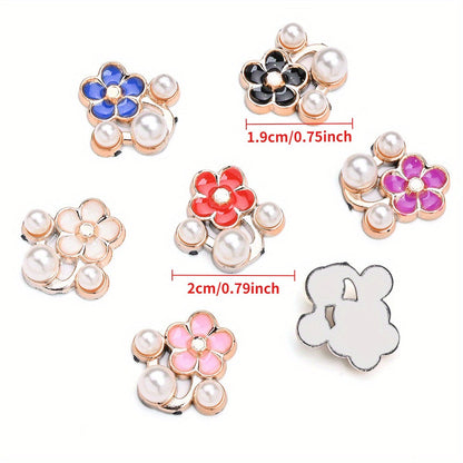 Five-Petal Flower Flatback Beads