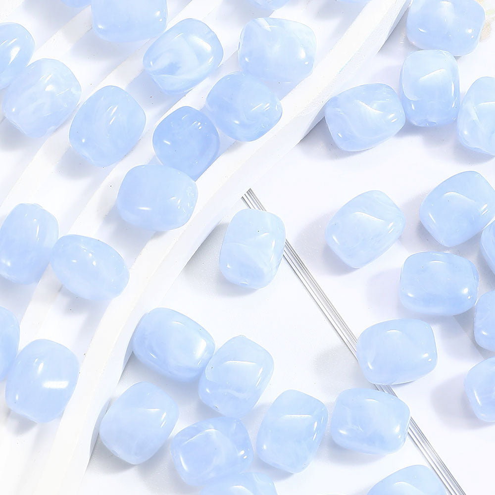 Multicolor Acrylic Straight-Hole Spacer Beads