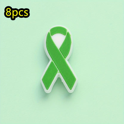 Cancer Awareness Ribbon Focal Beads