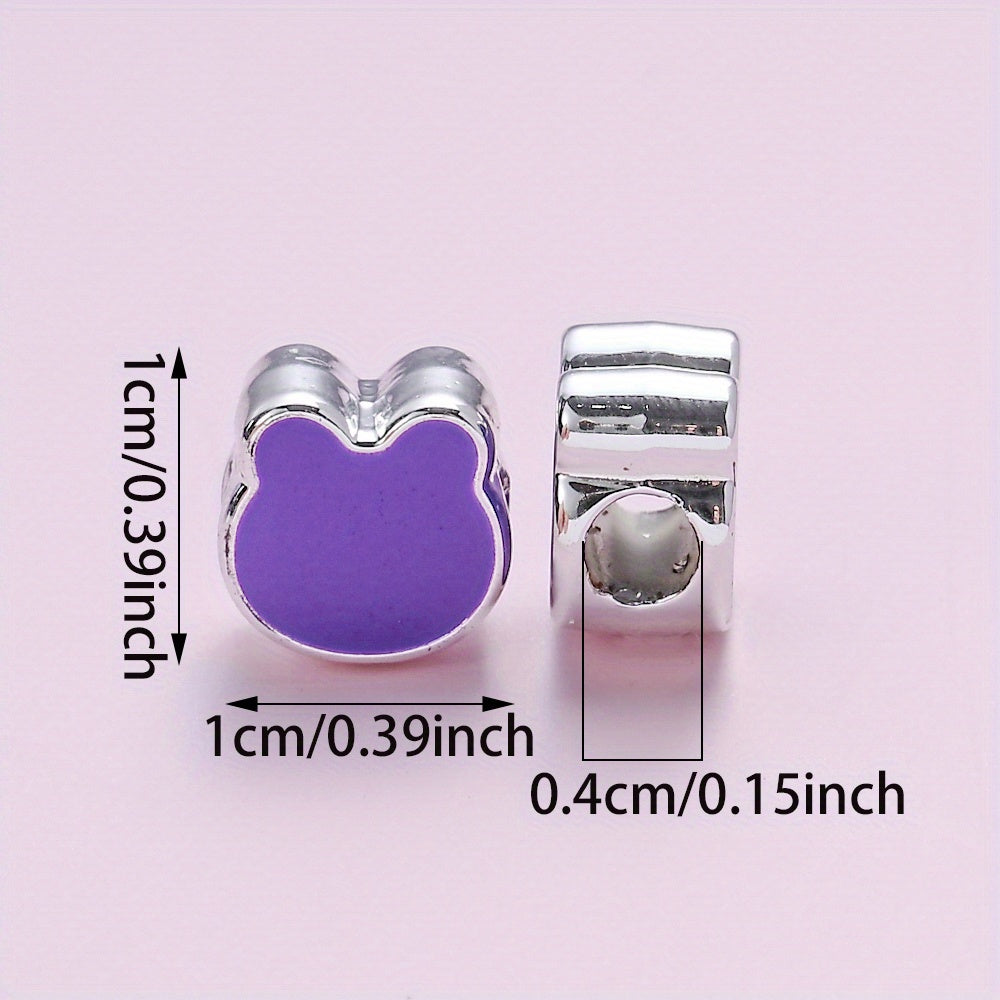 20pcs/set Tiny Crown Bear Heart CCB Beads