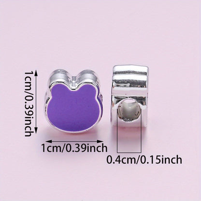 20pcs/set Tiny Crown Bear Heart CCB Beads