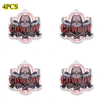 Cowboy Series Acrylic Charms
