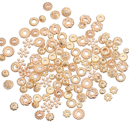 20PCS Gold Alloy Multi-Shape Spacer Bead Set