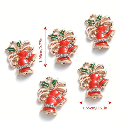 Mixed Metal Christmas Pendants