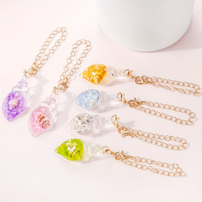 1PC Luminous Resin Conch Pendant