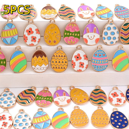 Easter Egg Alloy Pendants