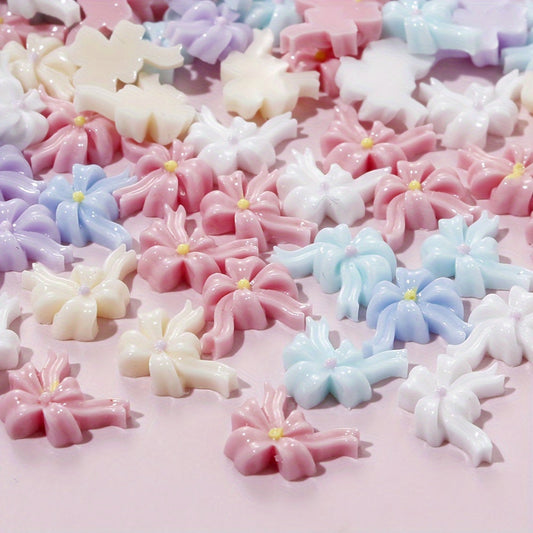 Colorful Resin Butterfly Flatback Beads