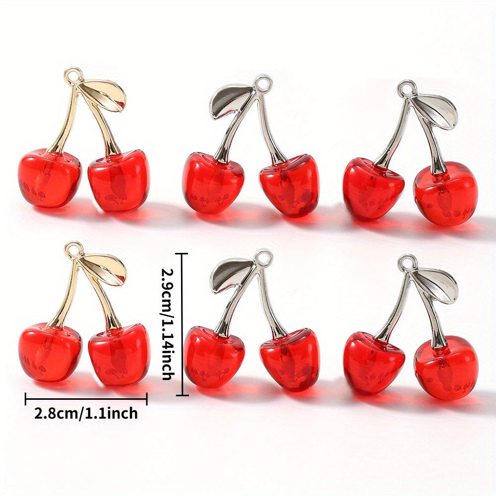 2PCS Fruit Cherry Fashion Pendant Set