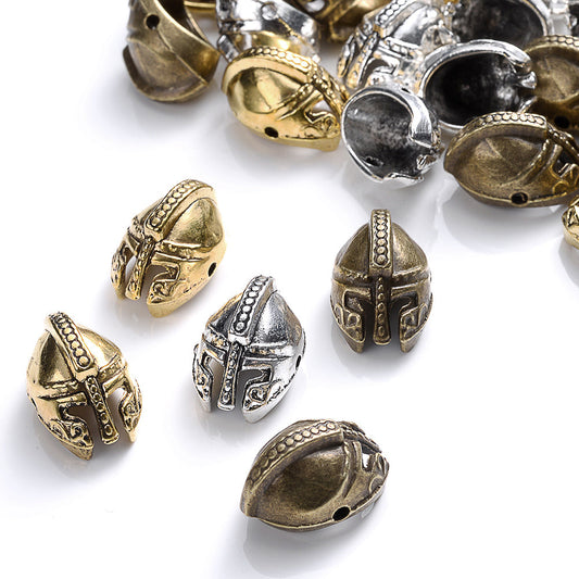 10pcs 16x11mm Vintage Helmet Spacer Beads