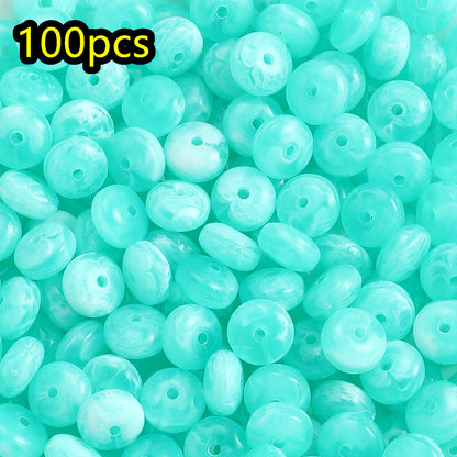 Yellow Lemon Acrylic Beads