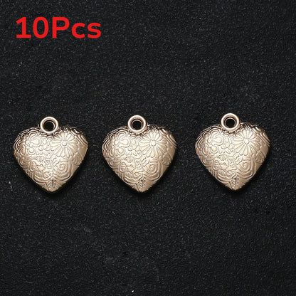 10PCS Gold & Silver CCB Love Pendant Set