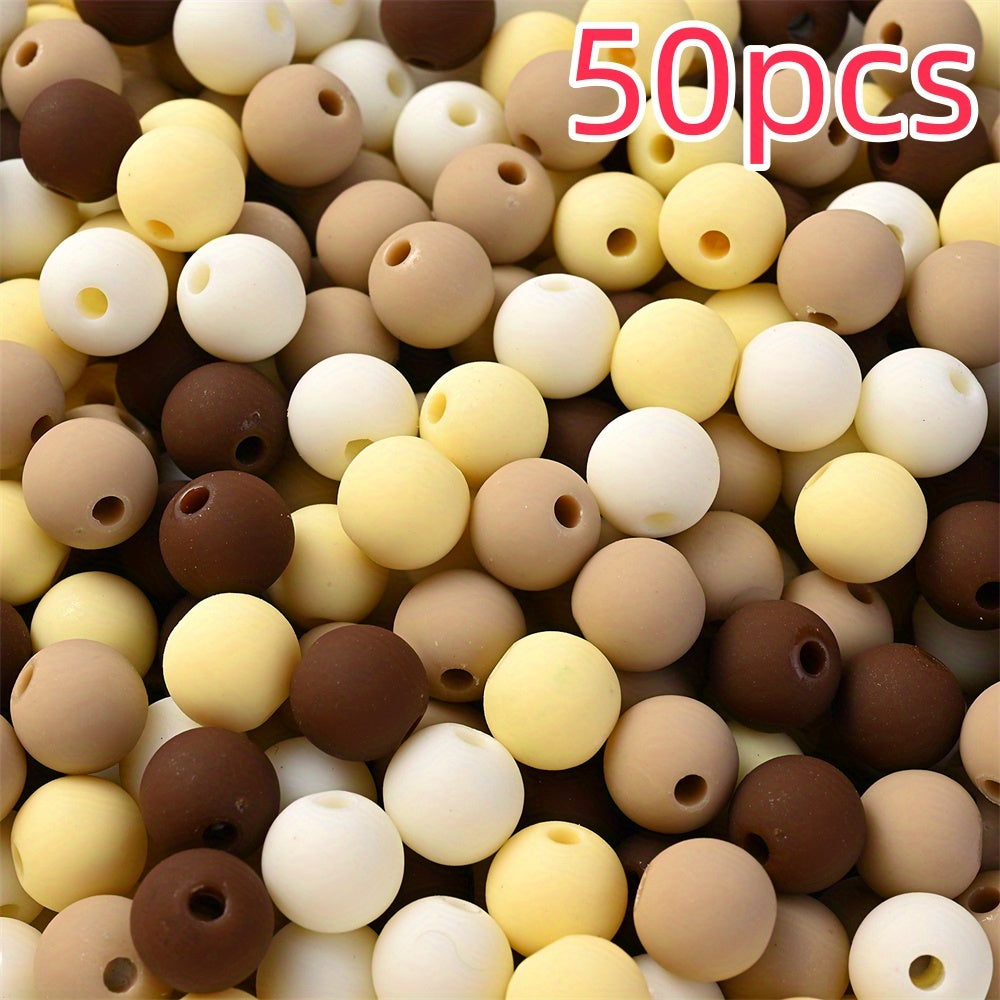 Color Series Matte Round Acrylic Spacer Beads