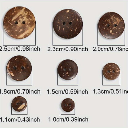 Natural Coconut Shell Wooden Buttons