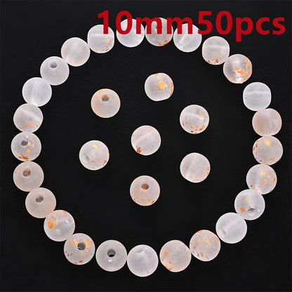 Transparent Matte Acrylic Round Beads