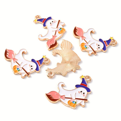 Halloween Alloy Enamel Pendants