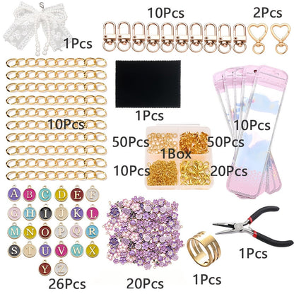 Complete DIY Keychain & Jewelry Making Kit