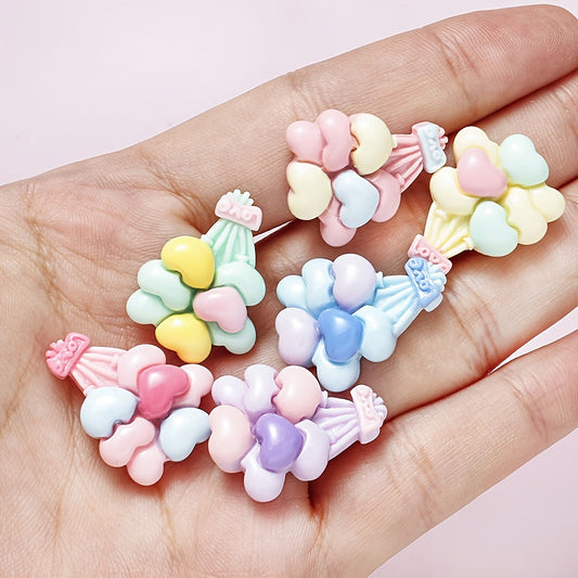 Colorful Love Balloon Resin Patches
