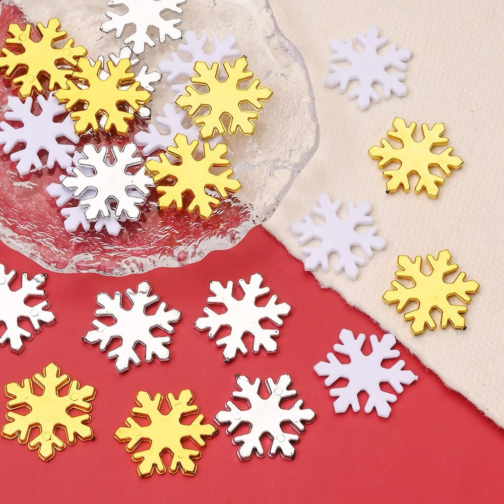 Plastic Snowflake Ornaments