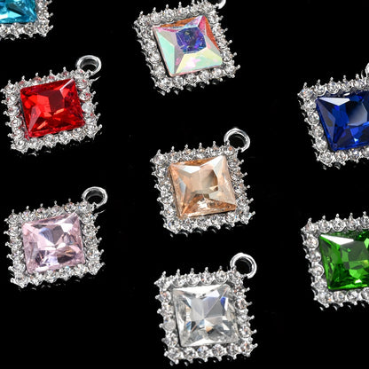 Square Alloy Pendant Set