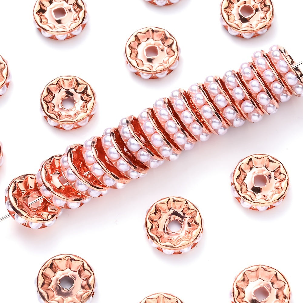 20PCS 12mm Alloy & Round Acrylic Spacer Bead Set