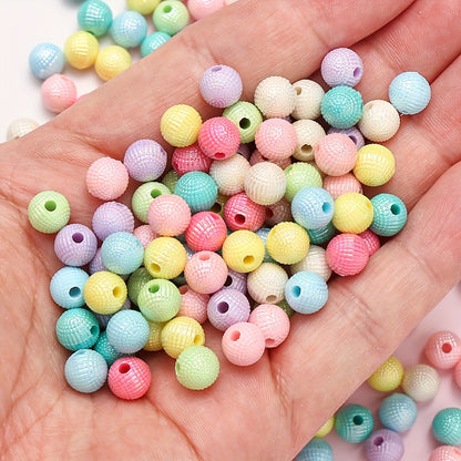 50/100pcs 8/10mm Macaron Color Acrylic Round Beads