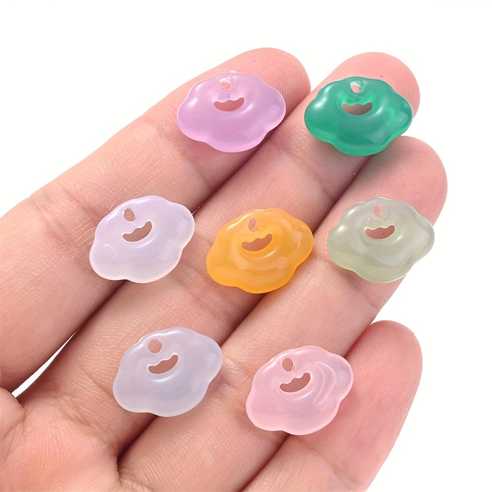 Irregular Glowing Acrylic Beads