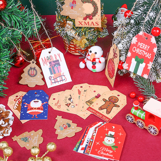 Christmas Tag Cards with Hemp Ropes