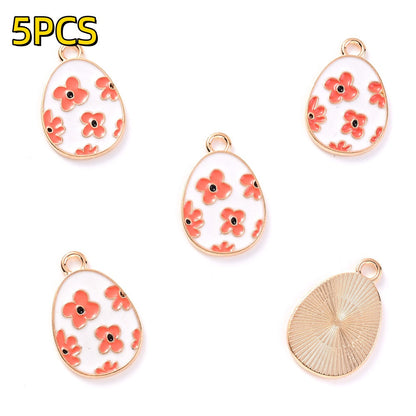 Easter Egg Alloy Pendants