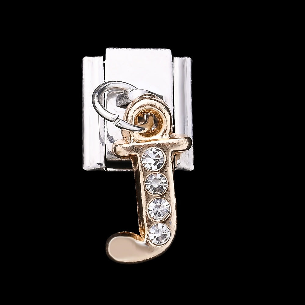 1PC Rhinestone A-Z Letter Modular Bracelet Charm Set