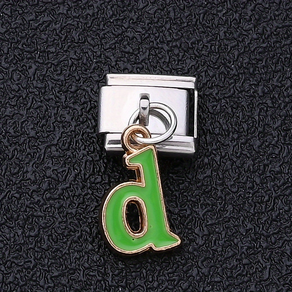 1PC A-Z English Letter Charm Link Set for 9mm Bracelets