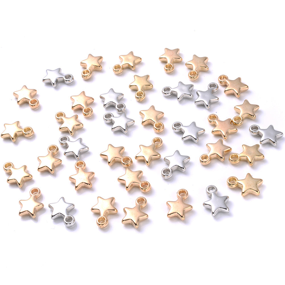 Star-Shaped CCB Plastic Pendants