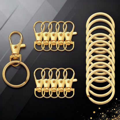 Golden Silvery Alloy Lobster Clasps