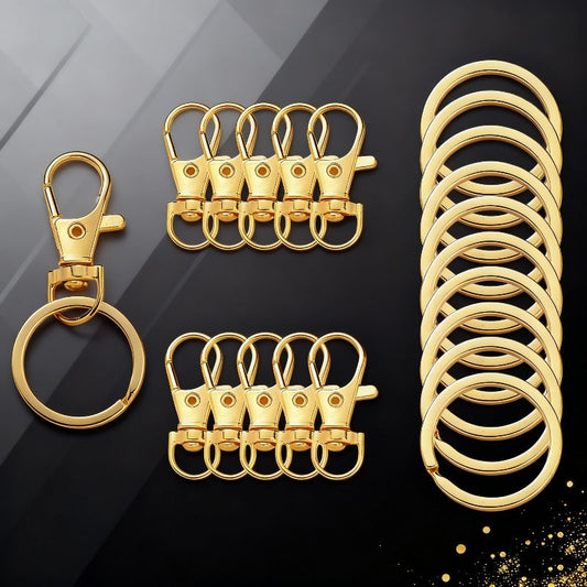 Golden Silvery Alloy Lobster Clasps
