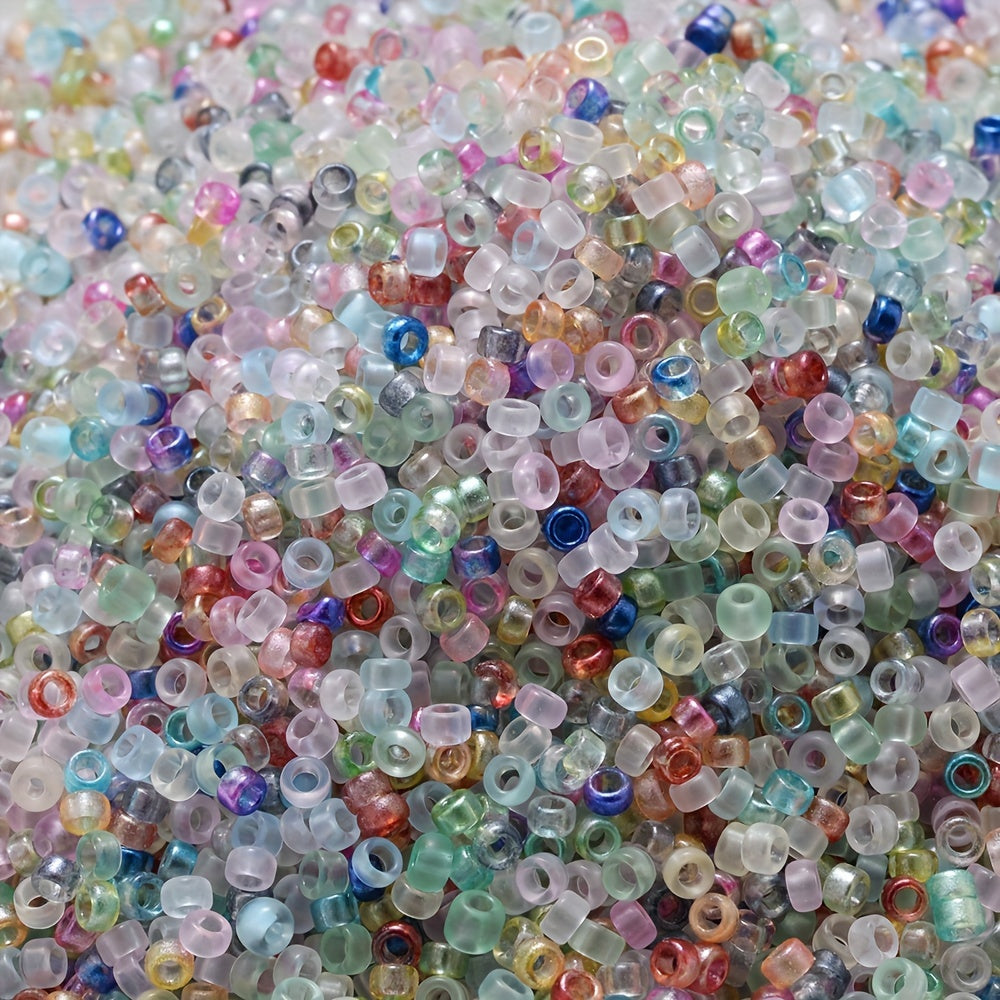 500PCS 2.5mm Round Glass Seed Bead Set