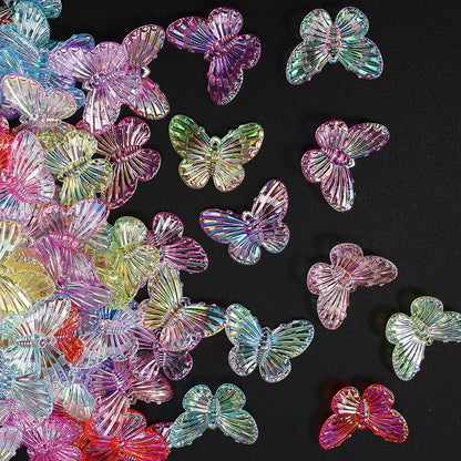 AB Butterfly Charm Beads