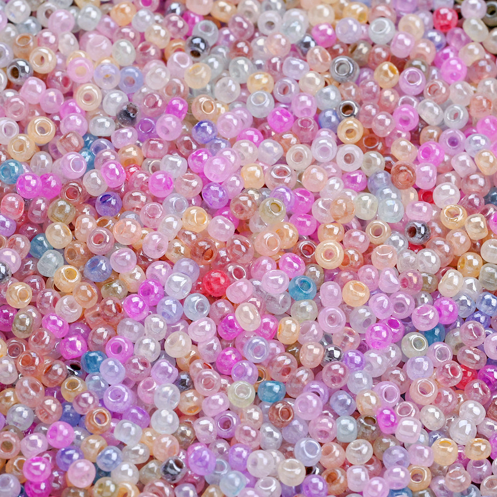 1000pcs 2mm Random Color Glass Seed Beads