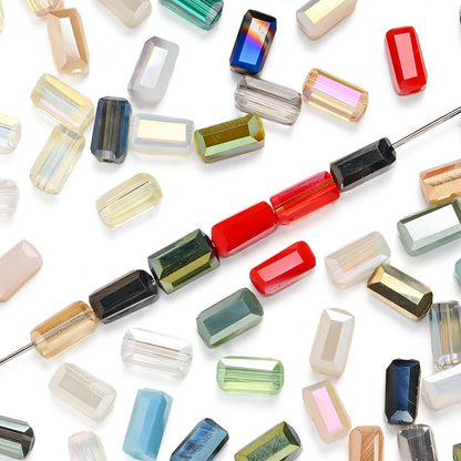 Shimmering Iridescent Crystal Beads