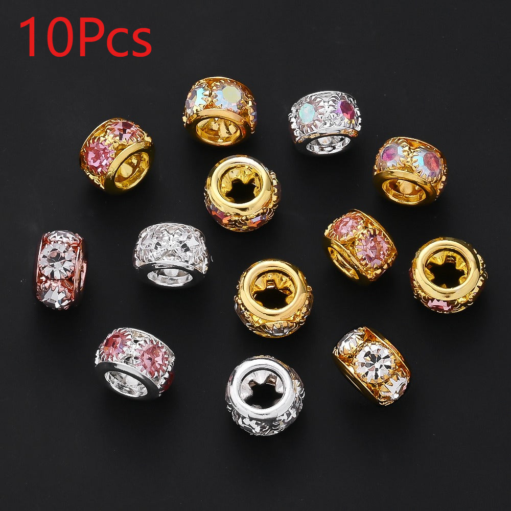 Retro Large Hole Barrel Beads