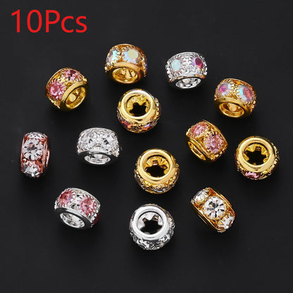 Retro Large Hole Barrel Beads