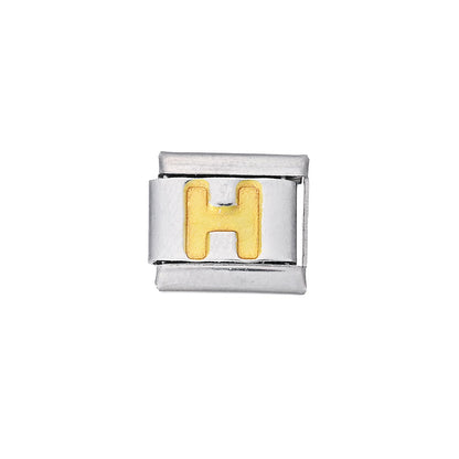 A-Z English Letter Stainless Steel Italian Charm Links