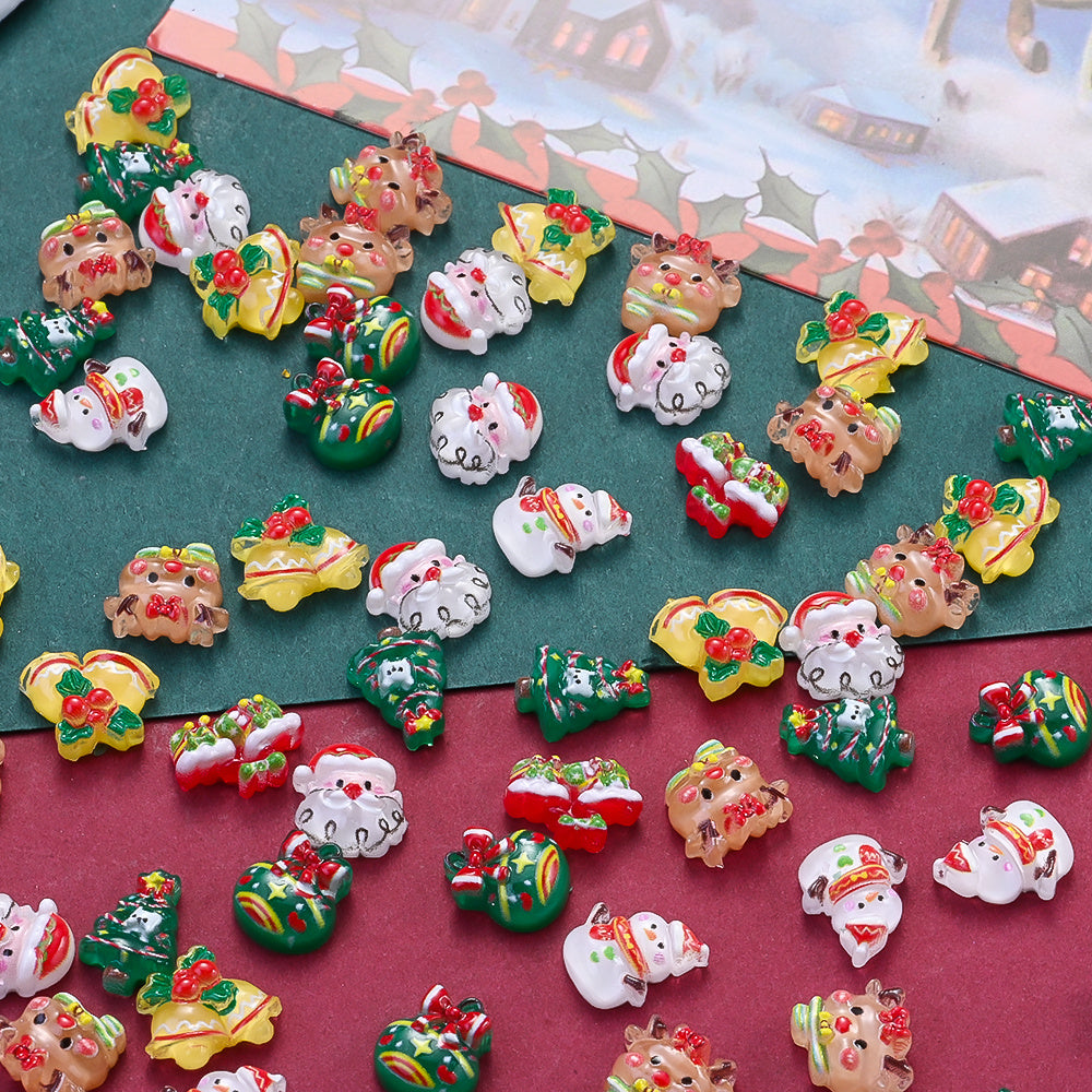 Christmas Resin Flatback Embellishments