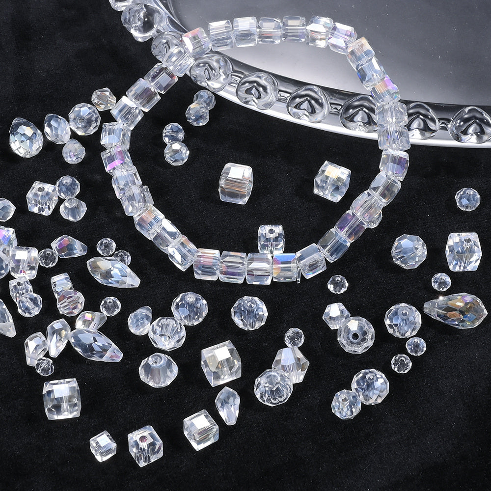 1000pcs/set Transparent AB Crystal Glass Bead Kit